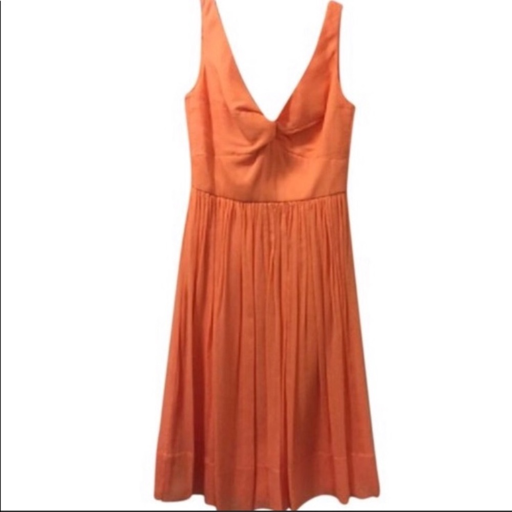 J. Crew Orange  Silk Dress